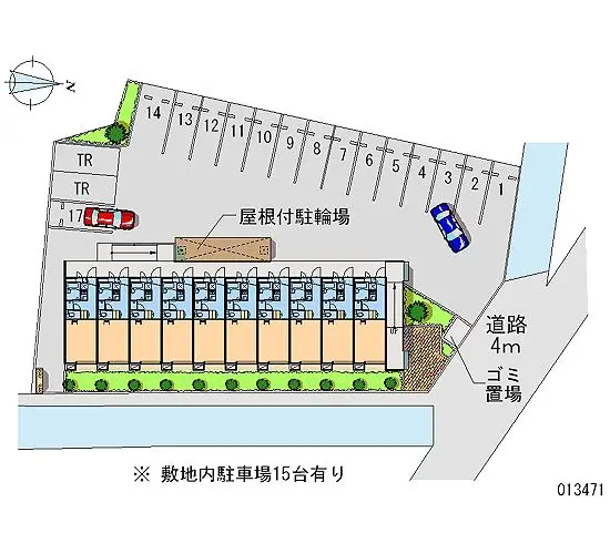 ★手数料０円★小田原市扇町１丁目　月極駐車場（LP）